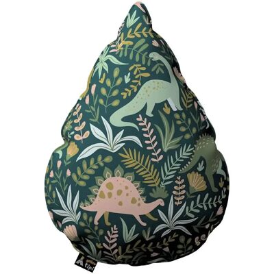 Sweet Drop Dinozaury na zielonym tle zielony - dinosaury - 55x15x35cm - Poduszka Sweet Drop Dinozaury na zielonym tle zielony - dinosaury - 55x15x35cm - Poduszka