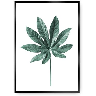 Dekoria Liść Szmaragdowa Zieleń - Plakat 50x70 cm Dekoria Liść Szmaragdowa Zieleń - Plakat 50x70 cm