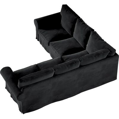 Dekoria Ektorp Ecksofa Bezug - Grau/Schwarz, 240/136x82x73cm Dekoria Ektorp Ecksofa Bezug - Grau/Schwarz, 240/136x82x73cm