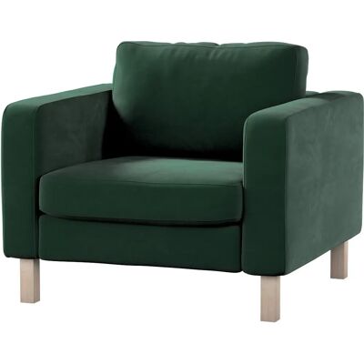IKEA Karlstad Sesselüberzug - Grün / Oliv - Samt, 89x89x64cm IKEA Karlstad Sesselüberzug - Grün / Oliv - Samt, 89x89x64cm