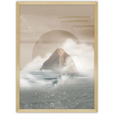 Dekoria - Mountains - Grau - 30x40 cm - Poster Dekoria - Mountains - Grau - 30x40 cm - Poster