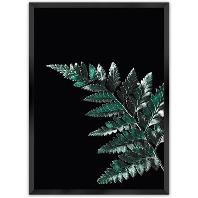 Dekoria - Dark Fern Leaf - czarny - zielony - Poster Dekoria - Dark Fern Leaf - czarny - zielony - Poster