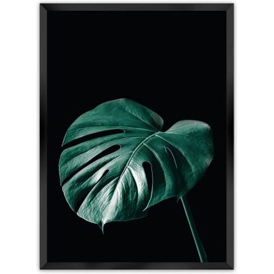 Dekoria Dark Monstera - schwarz, grün - Poster Dekoria Dark Monstera - schwarz, grün - Poster