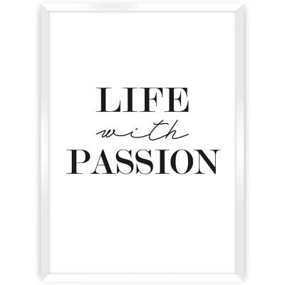 Dekoria - Plakat Passion - czarny - 70x100 cm Dekoria - Plakat Passion - czarny - 70x100 cm