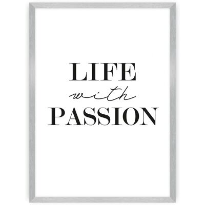 Dekoria - Plakat Passion - Czarny - 70 x 100 cm - Poster Dekoria - Plakat Passion - Czarny - 70 x 100 cm - Poster