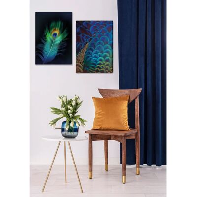 Dekoria Feder Wandbild - 70x100cm - Mehrfarbig Dekoria Feder Wandbild - 70x100cm - Mehrfarbig