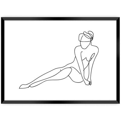 Dekoria - Plakat Figure Line II - Biały - Plakat Dekoria - Plakat Figure Line II - Biały - Plakat