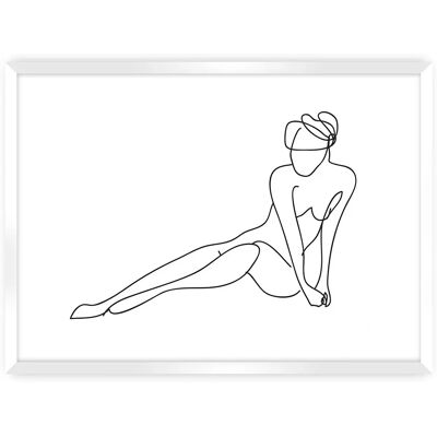 Dekoria - Plakat Figure Line II - Biała - Plakat Dekoria - Plakat Figure Line II - Biała - Plakat
