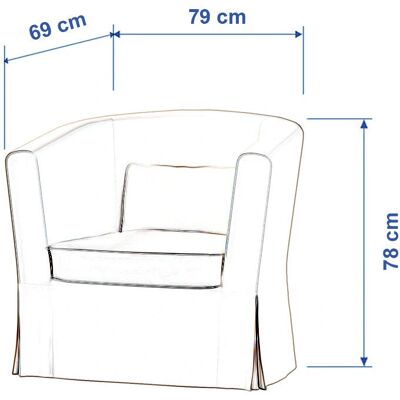 DEKORIA Ektorp Tullsta - Hellrosa, 79x69x78 cm DEKORIA Ektorp Tullsta - Hellrosa, 79x69x78 cm