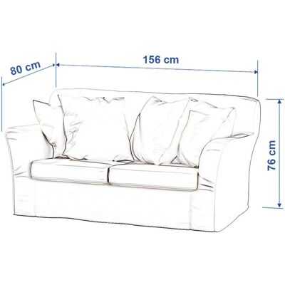 IKEA Tomelilla 2-Sitzer Sofaüberzug - Samtiger, Grau IKEA Tomelilla 2-Sitzer Sofaüberzug - Samtiger, Grau