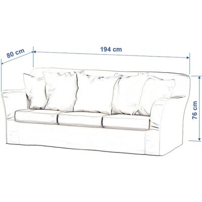 IKEA Tomelilla 3er Sofabezug - Samt, Dunkelgrau IKEA Tomelilla 3er Sofabezug - Samt, Dunkelgrau