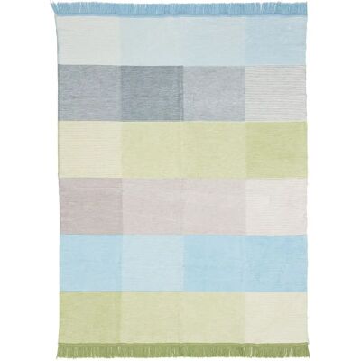 Dekoria Dwustronny pled 150x200cm Pastelowa zieleń i błękit - Koc Dekoria Dwustronny pled 150x200cm Pastelowa zieleń i błękit - Koc