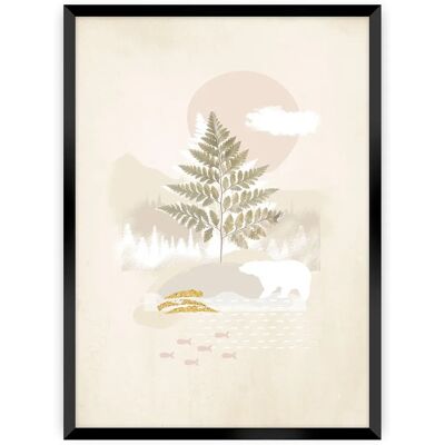 Dekoria - Beige Abstract II - Beige - 40x50 cm - Poster Dekoria - Beige Abstract II - Beige - 40x50 cm - Poster
