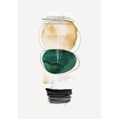 Dekoria Harmony II Leinwandbild - Grau, Grün, Braun - Moderner Abstrakt Dekoria Harmony II Leinwandbild - Grau, Grün, Braun - Moderner Abstrakt