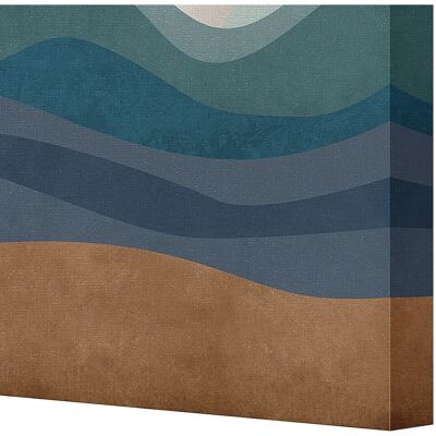 Dekoria Mond Leinwandbild - Blau, Türkis, Braun - 70x100cm Dekoria Mond Leinwandbild - Blau, Türkis, Braun - 70x100cm