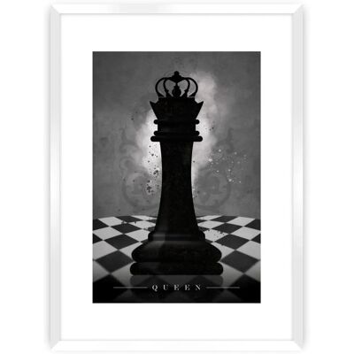 Dekoria - Chess II - Czarny i Biały - 40x50 cm - Plakat Dekoria - Chess II - Czarny i Biały - 40x50 cm - Plakat