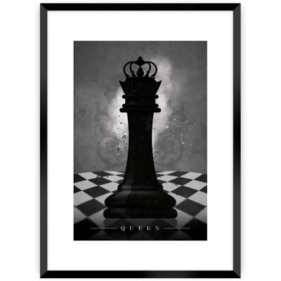 Dekoria - Chess II - Grau - 50x70 cm - Poster Dekoria - Chess II - Grau - 50x70 cm - Poster