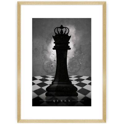 DEKORIA - Chess II - 70 x 100 cm - Czarny Biały - Poster DEKORIA - Chess II - 70 x 100 cm - Czarny Biały - Poster