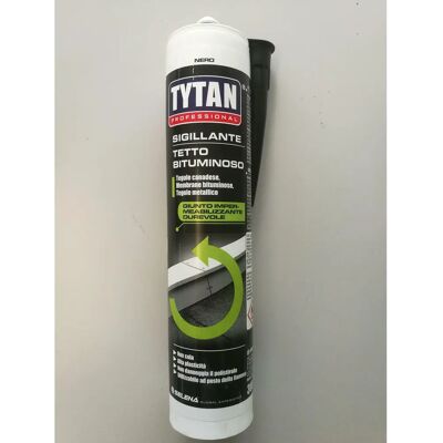 TYTAN - Sellador de Techo - Sellador impermeable elástico - 300 ml - Negro TYTAN - Sellador de Techo - Sellador impermeable elástico - 300 ml - Negro