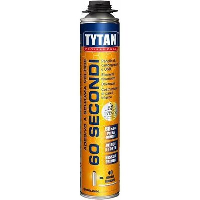 Schiuma adesiva Tytan - 750ml - Cura rapida Schiuma adesiva Tytan - 750ml - Cura rapida