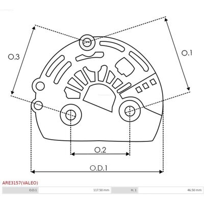 VALEO Generatorregulatordæksel - 37370-2A850, 37370-2B300, 37370-2E300 VALEO Generatorregulatordæksel - 37370-2A850, 37370-2B300, 37370-2E300