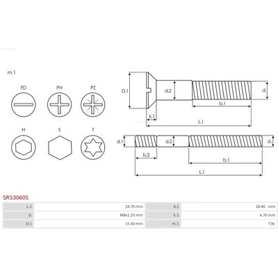 AS-PL SRS3060S Generator Reparatursatz - Universell AS-PL SRS3060S Generator Reparatursatz - Universell