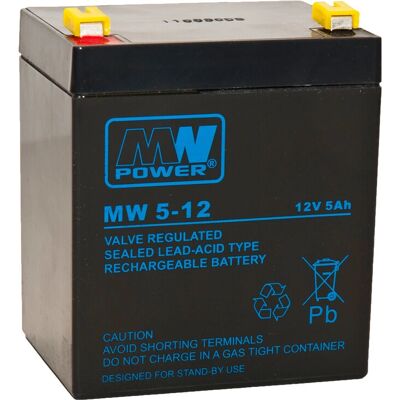 MW Power MW 5-12L USV Akku - 12V 5Ah Bleisäure VRLA MW Power MW 5-12L USV Akku - 12V 5Ah Bleisäure VRLA