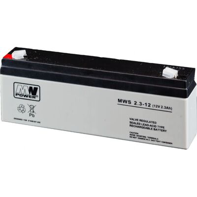 Batterie UPS MW Power MWS 2.3-12 - 12V 2.3Ah Plomb Étanche - Publicité Batterie UPS MW Power MWS 2.3-12 - 12V 2.3Ah Plomb Étanche - Publicité