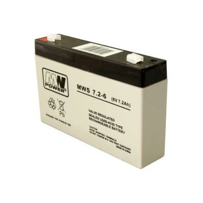 MW Power MWS 7.2-6 USV Batterie - 6V 7,2Ah Blei-Säure MW Power MWS 7.2-6 USV Batterie - 6V 7,2Ah Blei-Säure