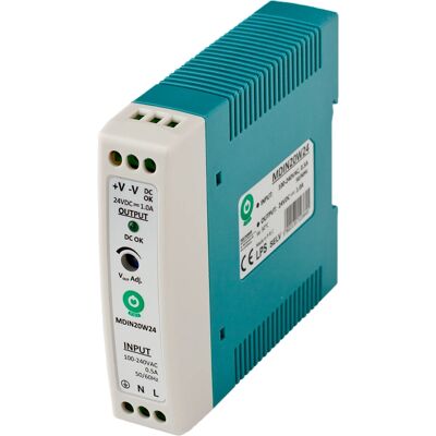 POS POWER - MDIN20W24 - 24V - 1A - Fuente de alimentación POS POWER - MDIN20W24 - 24V - 1A - Fuente de alimentación