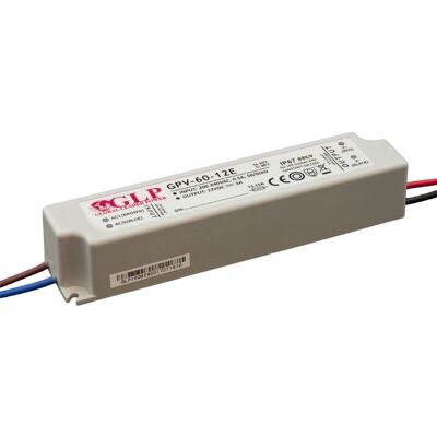 Global Leader Power GPV-60-24E Alimentation LED à tension constante - 24 V - 2,5 A - 60 W - Publicité Global Leader Power GPV-60-24E Alimentation LED à tension constante - 24 V - 2,5 A - 60 W - Publicité