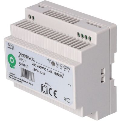 POS Power DIN100W12 - Fuente de alimentación - 12V, 99,6W POS Power DIN100W12 - Fuente de alimentación - 12V, 99,6W