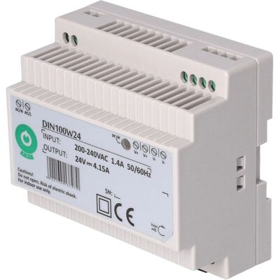 POS Power DIN100W24 - Fuente de alimentación - Montaje en riel DIN POS Power DIN100W24 - Fuente de alimentación - Montaje en riel DIN