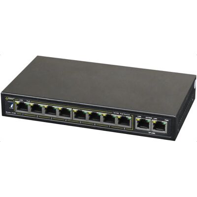 Pulsar S108 Netzwerk-Switch - 10/100 Ethernet PoE - Schwarz Pulsar S108 Netzwerk-Switch - 10/100 Ethernet PoE - Schwarz
