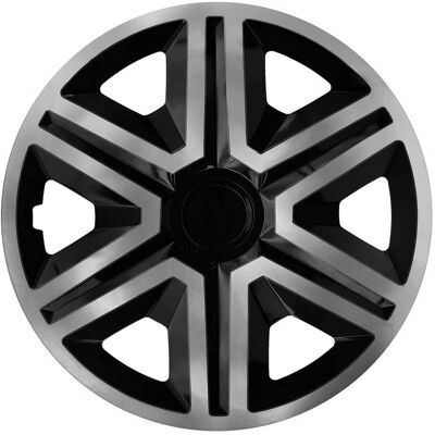 Capuchons de roue ACTION 14 bicolores - Type de voiture - Publicité Capuchons de roue ACTION 14 bicolores - Type de voiture - Publicité