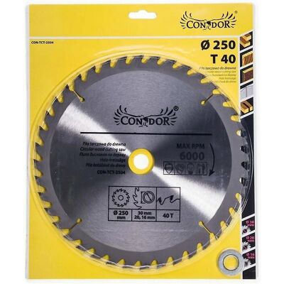 Condor Kreissägeblatt - 250x30x40 Zähne - Kreissägeblatt Condor Kreissägeblatt - 250x30x40 Zähne - Kreissägeblatt