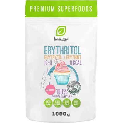Intenson Erythritol 1kg - Naturalne Słodzik - Przyjazny Dla Zębów Intenson Erythritol 1kg - Naturalne Słodzik - Przyjazny Dla Zębów