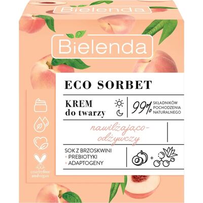 Bielenda Eco Sorbet Peach Nawilżająco i Odżywczo Krem do Twarzy - Typ skóry Bielenda Eco Sorbet Peach Nawilżająco i Odżywczo Krem do Twarzy - Typ skóry