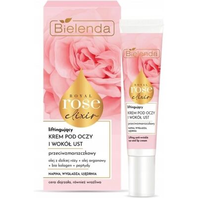 Bielenda Royal Rose Elixir Augencreme - Anti-Falten, 15ml Bielenda Royal Rose Elixir Augencreme - Anti-Falten, 15ml