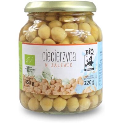 BIO EUROPA Ekologiczne ciecierzyce - W słoiku - 350g BIO EUROPA Ekologiczne ciecierzyce - W słoiku - 350g