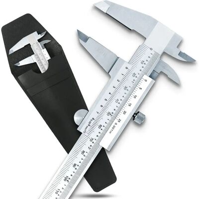 w-mtools Edelstahl-Vernier - 150mm Präzisionsmessschieber w-mtools Edelstahl-Vernier - 150mm Präzisionsmessschieber
