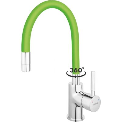 Robinet de Cuisine Ferro Zumba - Bec Vert Réglable - Robinet de Cuisine - Publicité Robinet de Cuisine Ferro Zumba - Bec Vert Réglable - Robinet de Cuisine - Publicité