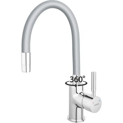 Robinet de Cuisine Ferro Zumba - Flexible, Argent - Évier - Publicité Robinet de Cuisine Ferro Zumba - Flexible, Argent - Évier - Publicité