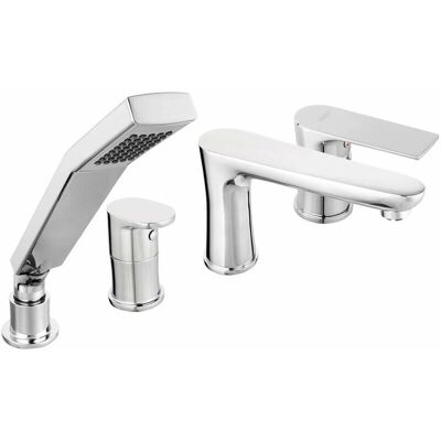 Novaservis Ferro Algeo Square - Grifería para bañera con 4 orificios - Cromo Novaservis Ferro Algeo Square - Grifería para bañera con 4 orificios - Cromo