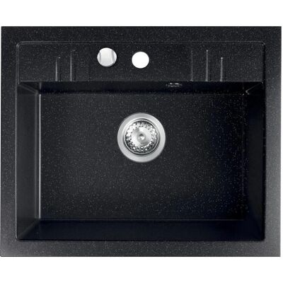 Novaservis Graphit Küchenspüle - 58x48 cm - Automatischer Ablauf Novaservis Graphit Küchenspüle - 58x48 cm - Automatischer Ablauf