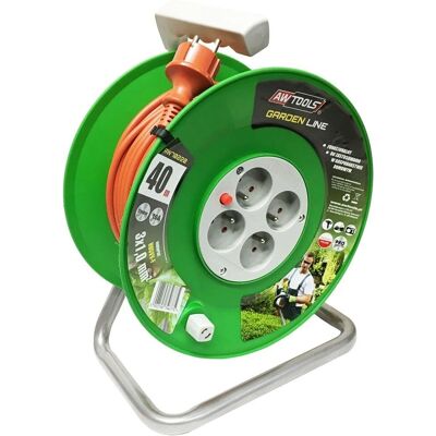 No Name Awtools Bobine d'extension pour jardin - 30M, 3X1mm, 10A - Publicité No Name Awtools Bobine d'extension pour jardin - 30M, 3X1mm, 10A - Publicité