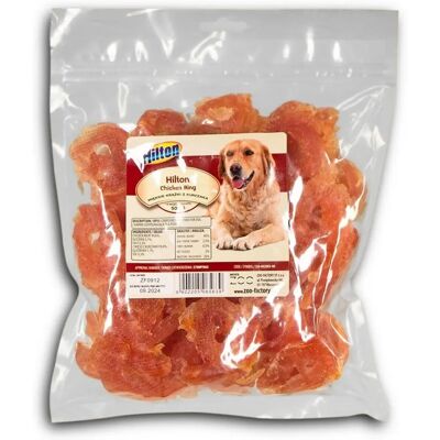 Hilton Anneau de Poulet Doux - Friandise pour Chiens - 500 g - Publicité Hilton Anneau de Poulet Doux - Friandise pour Chiens - 500 g - Publicité