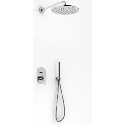 Kohlman - Boxine QW210BR35 - Chrom - 35 cm - Zestaw Prysznicowy Kohlman - Boxine QW210BR35 - Chrom - 35 cm - Zestaw Prysznicowy