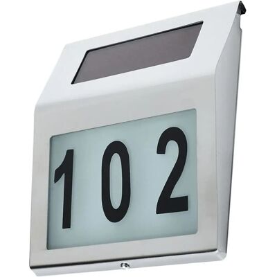 Maclean MCE172 Solar House Number Lamp - House Number, Sienna, LED Maclean MCE172 Solar House Number Lamp - House Number, Sienna, LED