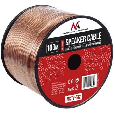Maclean MCTV-512 Kupfer Lautsprecherkabel - 100m Maclean MCTV-512 Kupfer Lautsprecherkabel - 100m